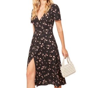 Reformation Locklin Floral Ensenada Dress - 0